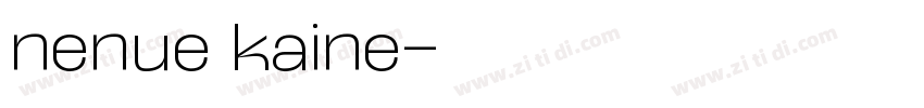 nenue kaine字体转换